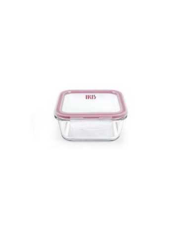 Contenedor Cuadrado Vidrio 570 ml 8605-V [LOTE DE 4 Unidades] IRIS