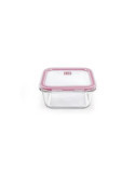 Contenedor Cuadrado Vidrio 690 ml 8606-V [LOTE DE 4 Unidades] IRIS