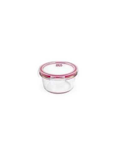 Contenedor Redondo Vidrio 410 ml 8607-V [LOTE DE 6 Unidades] IRIS