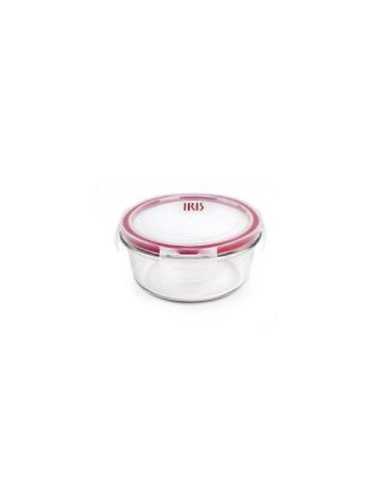 Contenedor Redondo Vidrio 570 ml 8608-V [LOTE DE 4 Unidades] IRIS