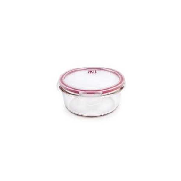 Contenedor Redondo Vidrio 840 ml 8609-V [LOTE DE 4 Unidades] IRIS
