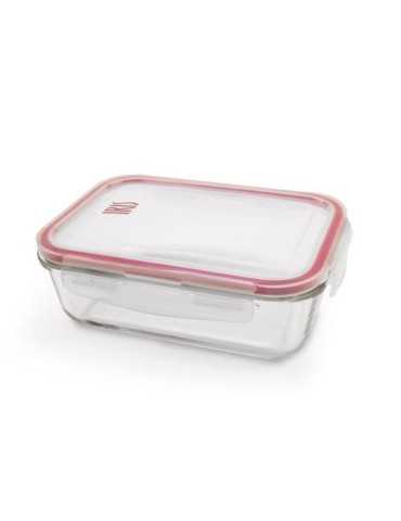 Contenedor Rect. vidrio 1200 ml 8610-V [LOTE DE 4 Unidades] IRIS