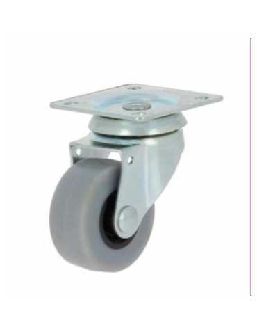 Rueda con Soporte Placa Aro Goma 30 76123 [LOTE DE 22 Unidades] ITEM