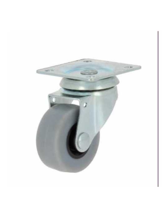 Rueda con Soporte Placa Aro Goma 30 76123 [LOTE DE 22 Unidades] ITEM