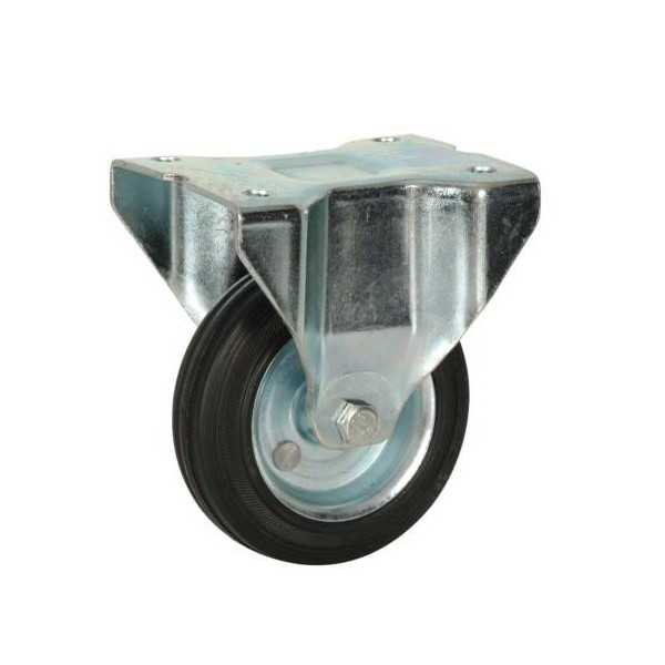 Rueda Fija Goma Rodillos 80 mm M820 75501 [LOTE DE 4 Unidades] ITEM