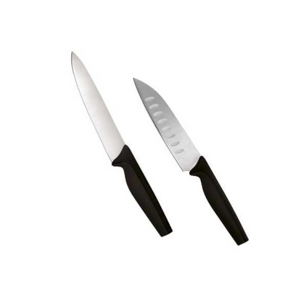 Set 2 Cuchillos Cocina y Santoku Essentia HACC4501 [LOTE DE 4 Unidades] JATA