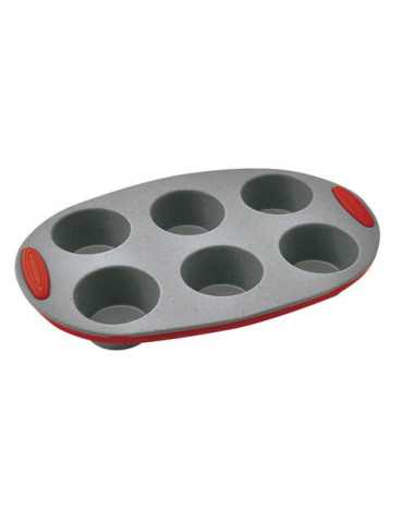 Molde Silicona Platino 6 Magdalenas Ø6CM MC62 [LOTE DE 4 Unidades] JATA
