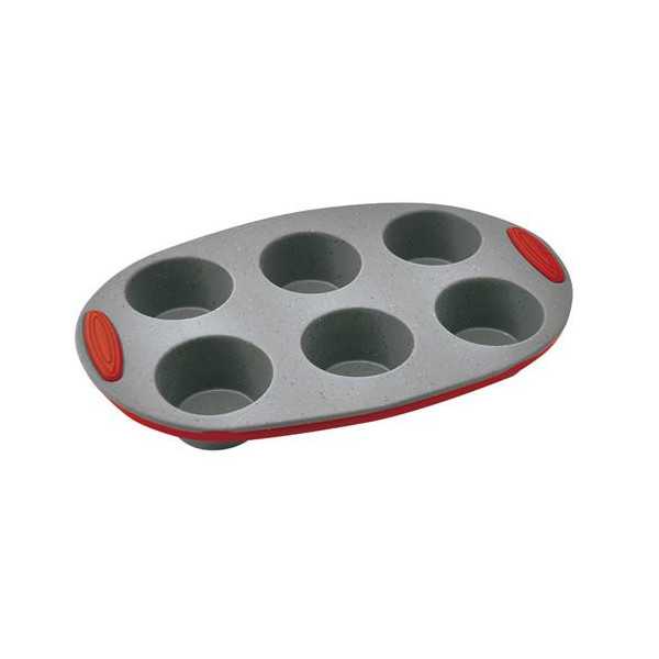Molde Silicona Platino 6 Magdalenas Ø6CM MC62 [LOTE DE 4 Unidades] JATA