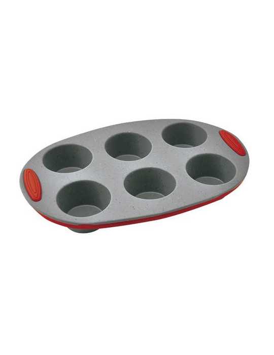 Molde Silicona Platino 6 Magdalenas Ø6CM MC62 [LOTE DE 4 Unidades] JATA