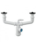 Sifón Doble Exterior S-40 1 1/2X70 05078 [LOTE DE 2 Unidades] JIMTEN