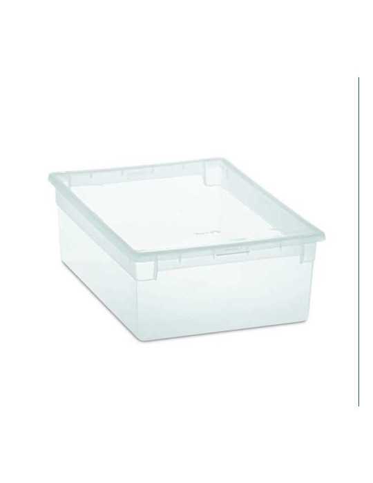 Caja Ordenación Light Box L 23 L Transparente [LOTE DE 4 Unidades] JOBGAR