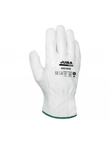 Guante Flor Vacuno Gris Talla 7 B406VRW Par [LOTE DE 10 Unidades] JUBA