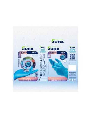 Caja 10 Guantes Desechable Nitrilo sin Polvo T 10 [LOTE DE 16 Unidades] JUBA