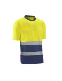 Camiseta Alta Visibilidad London Amar/Azul Talla 2XL [LOTE DE 4 Unidades] JUBA