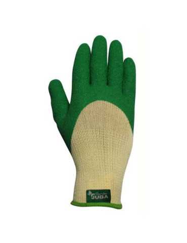Guante Recubierto Latex Medio Dorso Verde H254G/7 [LOTE DE 8 Unidades] JUBA