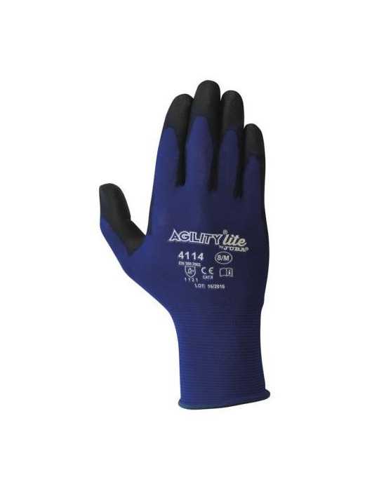 Guante Agility Lite Nylon con PU. H4114/7 Par [LOTE DE 12 Unidades] JUBA