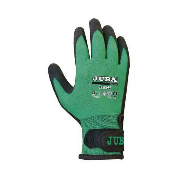 Guante Nynja HPT Nylon y PVC Palma Talla 9 [LOTE DE 4 Unidades] JUBA
