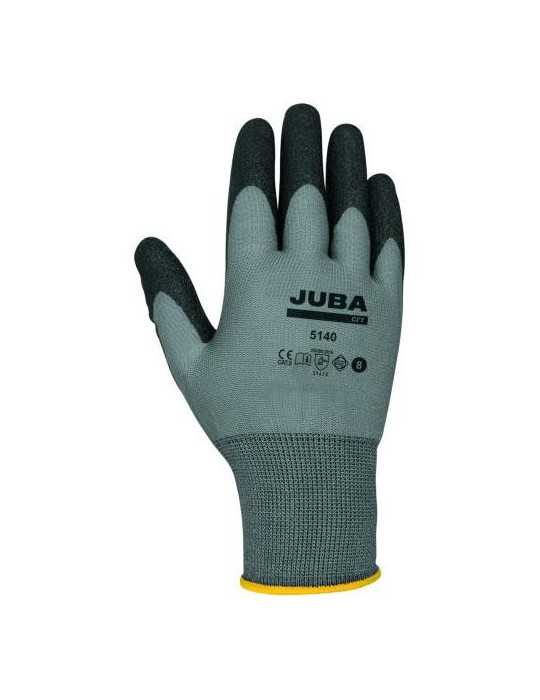 Guante Nylon/PVC Negro CFT H5140-S Par [LOTE DE 8 Unidades] JUBA