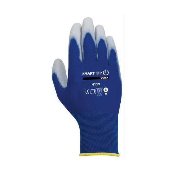 Guante Poliéster Smart Tip PU. H4119/10 Par [LOTE DE 14 Unidades] JUBA