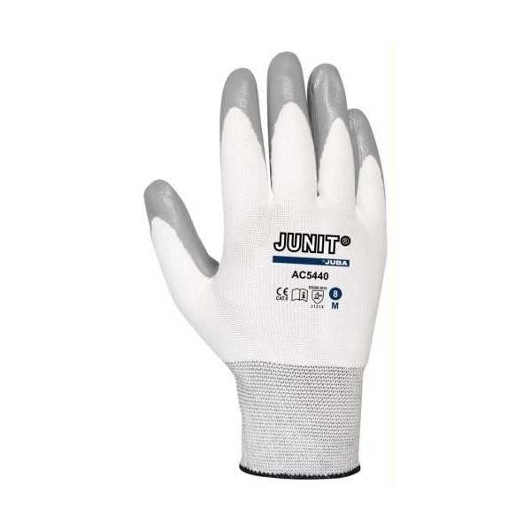 Guante Poliamida+nitrilo Junit BAC5-440/8 Talla 8 Par [LOTE DE 12 Unidades] JUBA