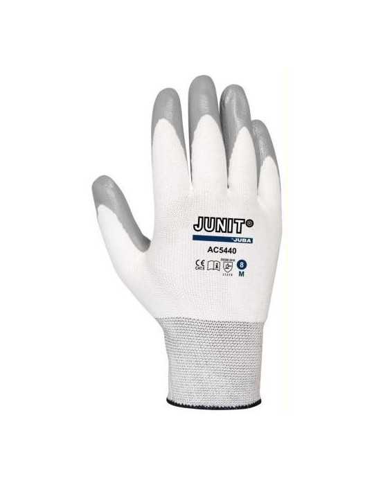 Guante Poliamida+nitrilo Junit BAC5-440/8 Talla 8 Par [LOTE DE 12 Unidades] JUBA