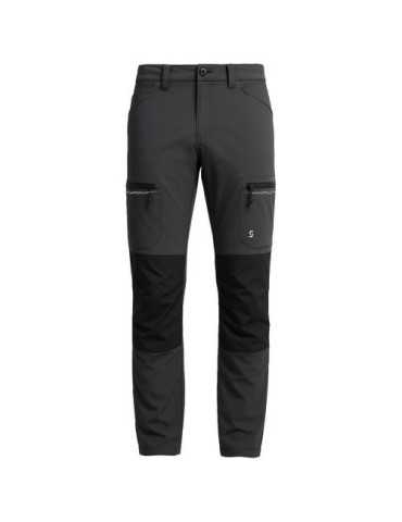 Pantalón Stretch Multibolsillos Gris/Negro Talla XL JUBA