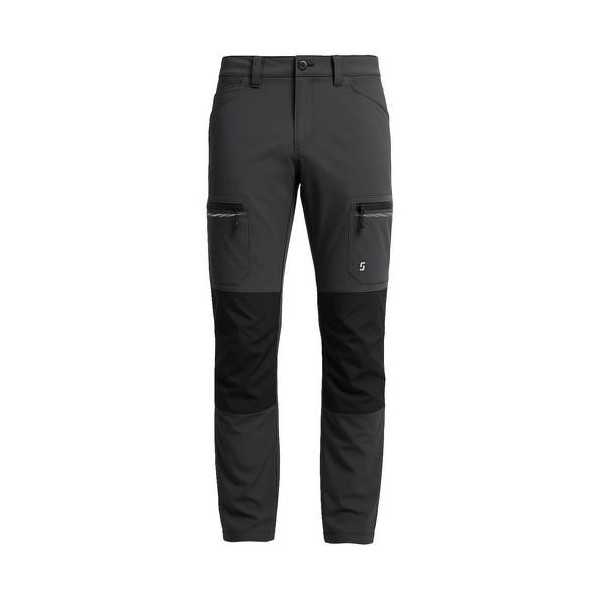 Pantalón Stretch Multibolsillos Gris/Negro Talla XL JUBA