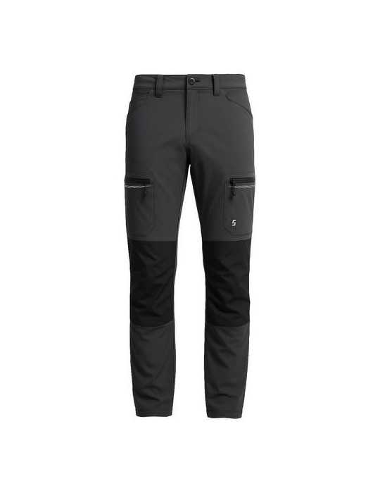 Pantalón Stretch Multibolsillos Gris/Negro Talla XL JUBA