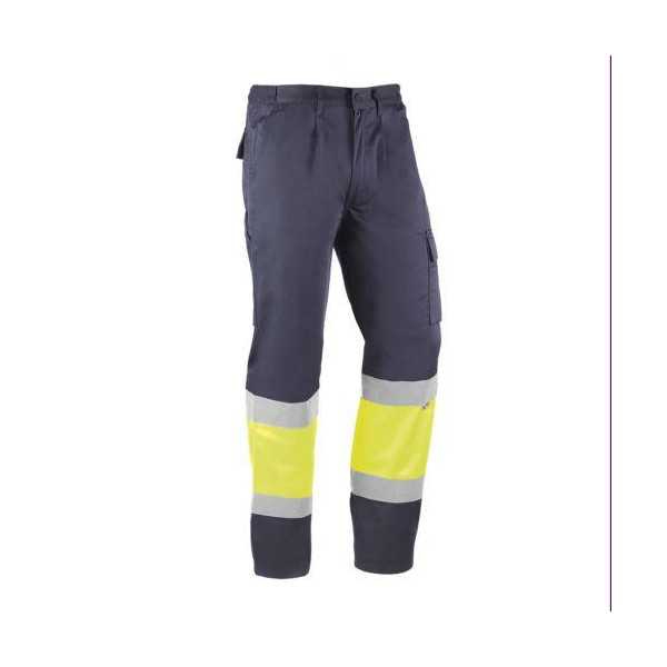 Pantalón Alta Visibilidad Kreta Marino/Amarillo XS [LOTE DE 2 Unidades] JUBA
