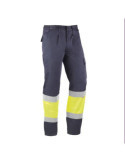 Pantalón Alta Visibilidad Kreta Marino/Amarillo S [LOTE DE 2 Unidades] JUBA