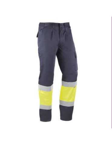 Pantalón Alta Visibilidad Kreta Marino/Amarillo M [LOTE DE 2 Unidades] JUBA