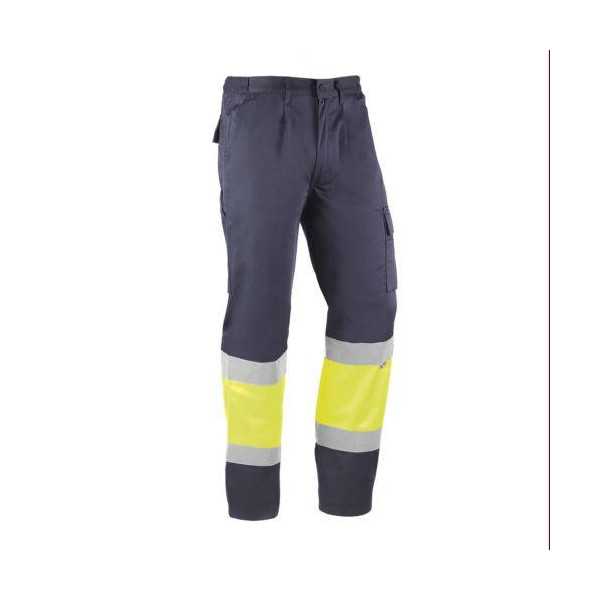 Pantalón Alta Visibilidad Kreta Marino/Amarillo L [LOTE DE 2 Unidades] JUBA