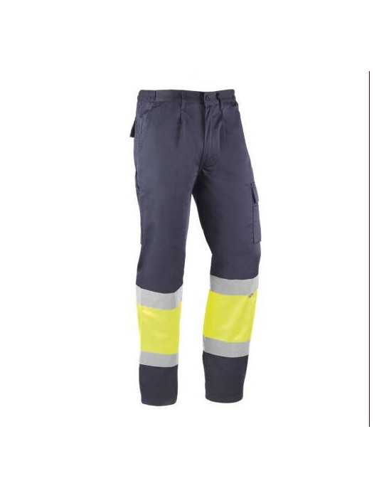 Pantalón Alta Visibilidad Kreta Marino/Amarillo L [LOTE DE 2 Unidades] JUBA