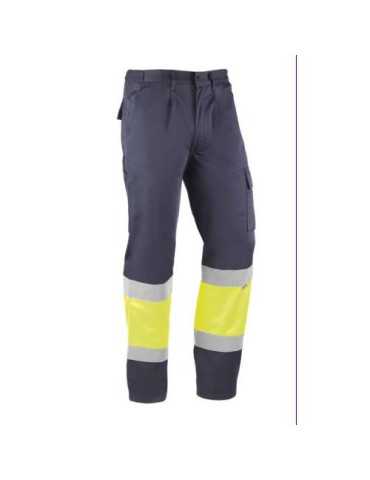Pantalón Alta Visibilidad Kreta Marino/Amarillo XL [LOTE DE 2 Unidades] JUBA