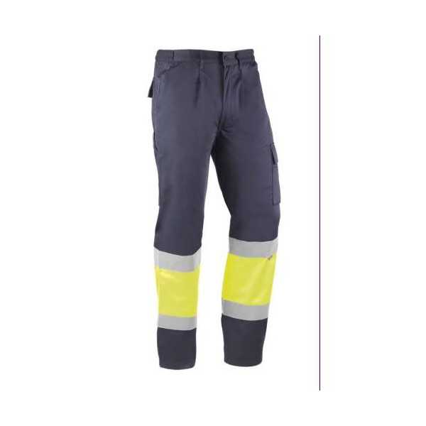 Pantalón Alta Visibilidad Kreta Marino/Amarillo XL [LOTE DE 2 Unidades] JUBA