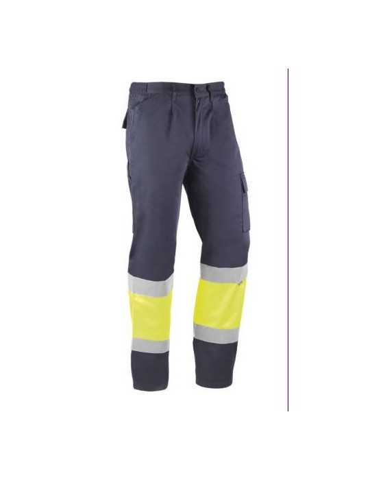 Pantalón Alta Visibilidad Kreta Marino/Amarillo XL [LOTE DE 2 Unidades] JUBA