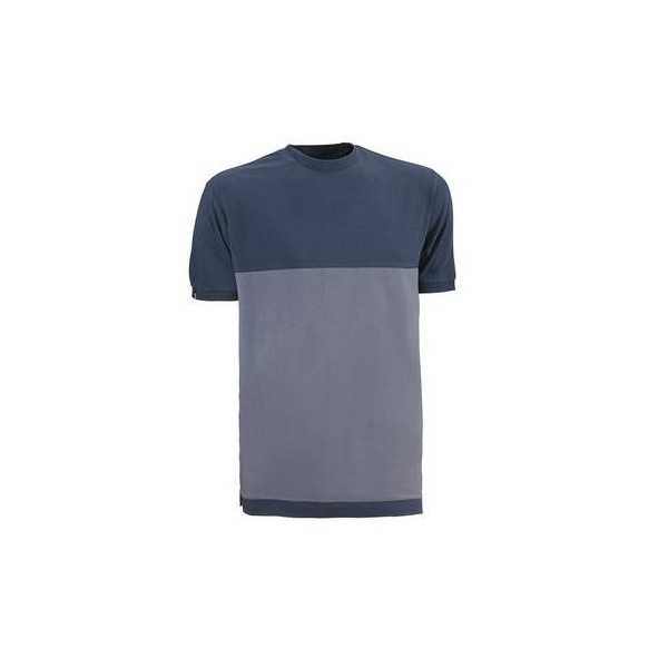 Camiseta Manga Corta Fenix Transpir Gris/Azul Talla M [LOTE DE 2 Unidades] JUBA