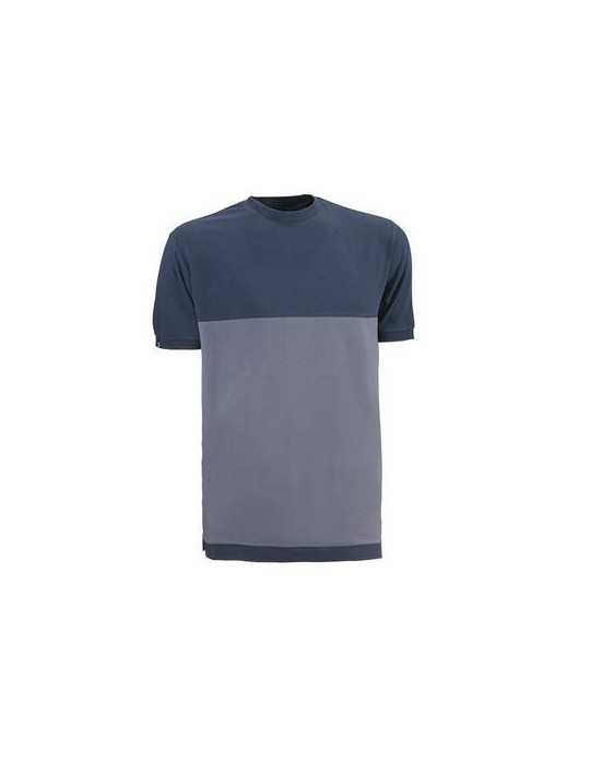 Camiseta Manga Corta Fenix Transpir Gris/Azul Talla M [LOTE DE 2 Unidades] JUBA