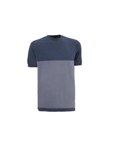 Camiseta Manga Corta Fenix Transpir Gris/Azul Talla XL [LOTE DE 2 Unidades] JUBA