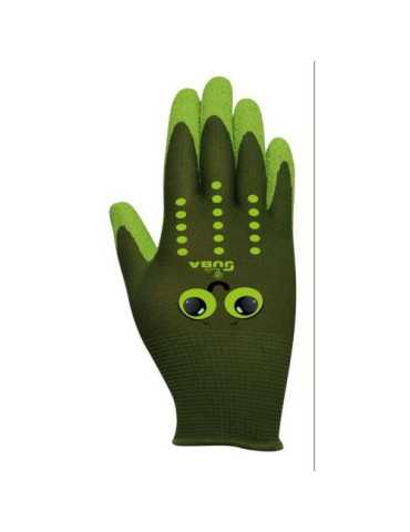 Guante Niños Nylon con Latex Rugoso en Palma H253/3 [LOTE DE 8 Unidades] JUBA