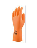 Guante sin Soporte Latex Químico Naranja Talla 9 [LOTE DE 8 Unidades] JUBA