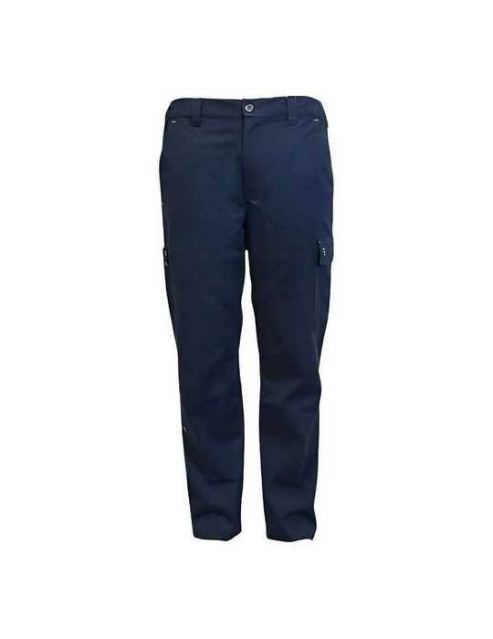 Pantalón Multibolsillos Road Elástico Azul Talla M JUBA