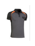 Polo Cool Way Negro/Naranja 964 m [LOTE DE 2 Unidades] JUBA