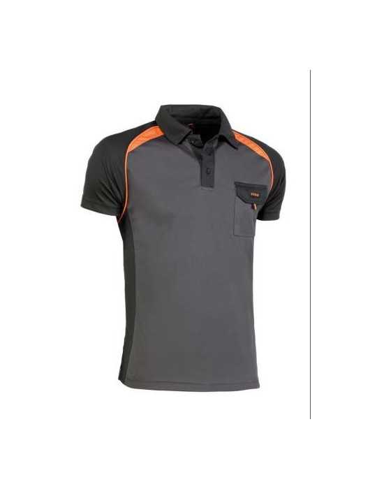 Polo Cool Way Negro/Naranja 964 L [LOTE DE 2 Unidades] JUBA