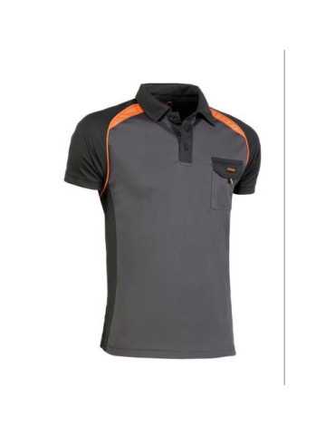 Polo Cool Way Negro/Naranja 964 XXL [LOTE DE 2 Unidades] JUBA