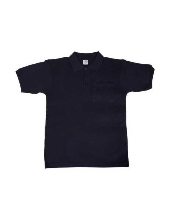 Polo Double Tuck con Bolsillo Marino 644 S [LOTE DE 4 Unidades] JUBA