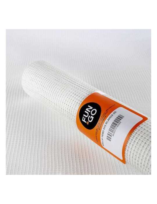 Malla Yeso 5X5 Blanca de 1X10M 50013 [LOTE DE 2 Unidades] FUN&GO