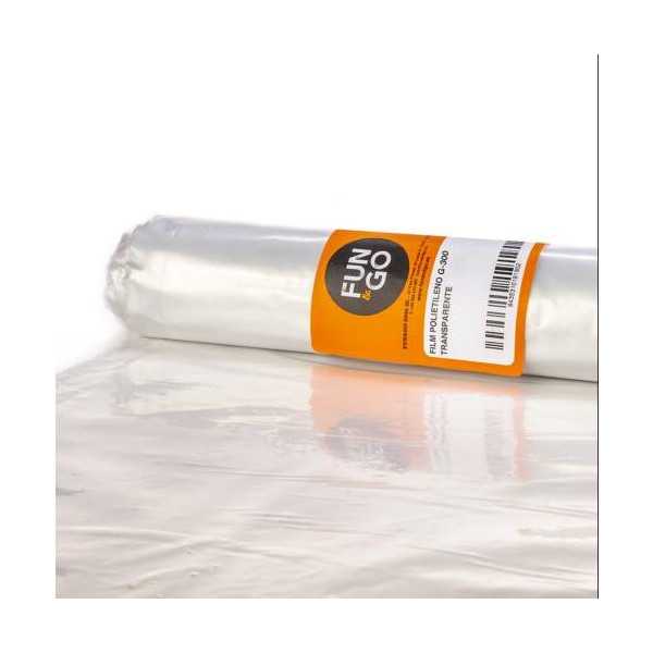 Film Polietileno Transparente Galga 400 2X5M 80120 [LOTE DE 2 Unidades] FUN&GO