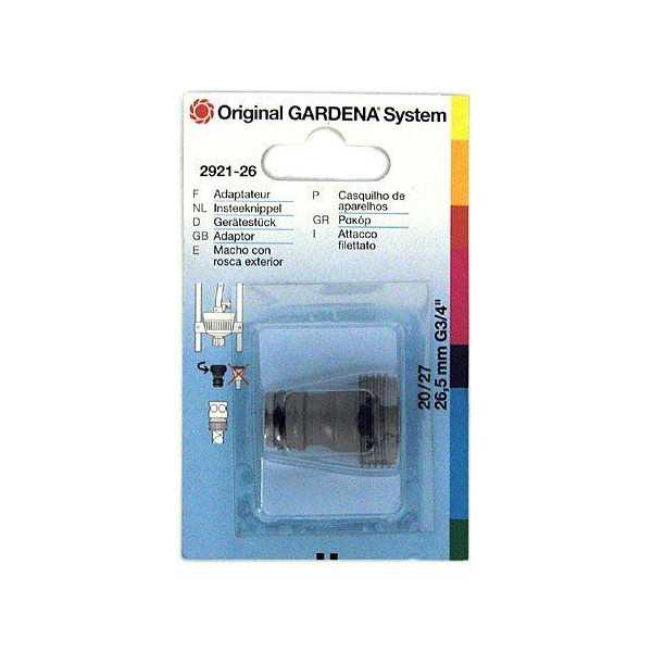 Macho Rosca Exterior 3/4 (Blister) 2921 [LOTE DE 6 Unidades] GARDENA