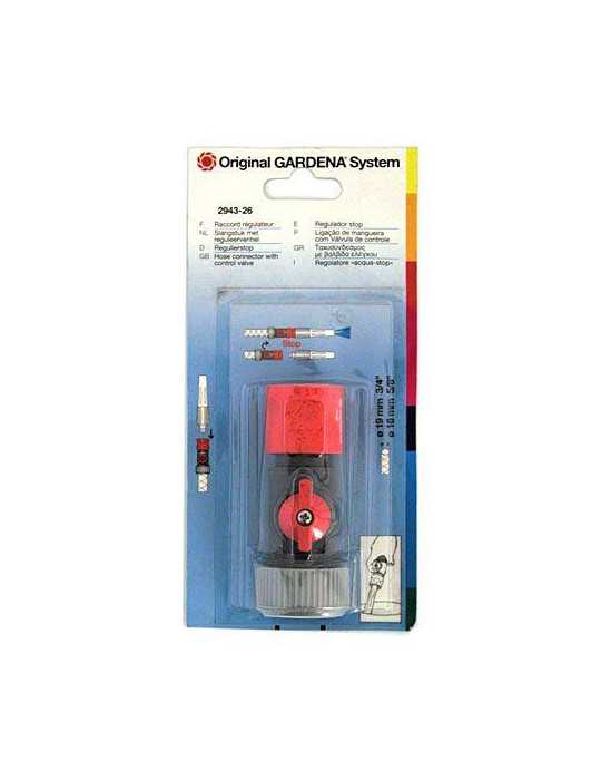 Regulador 3/4 Stop (Blister) 2943 [LOTE DE 2 Unidades] GARDENA